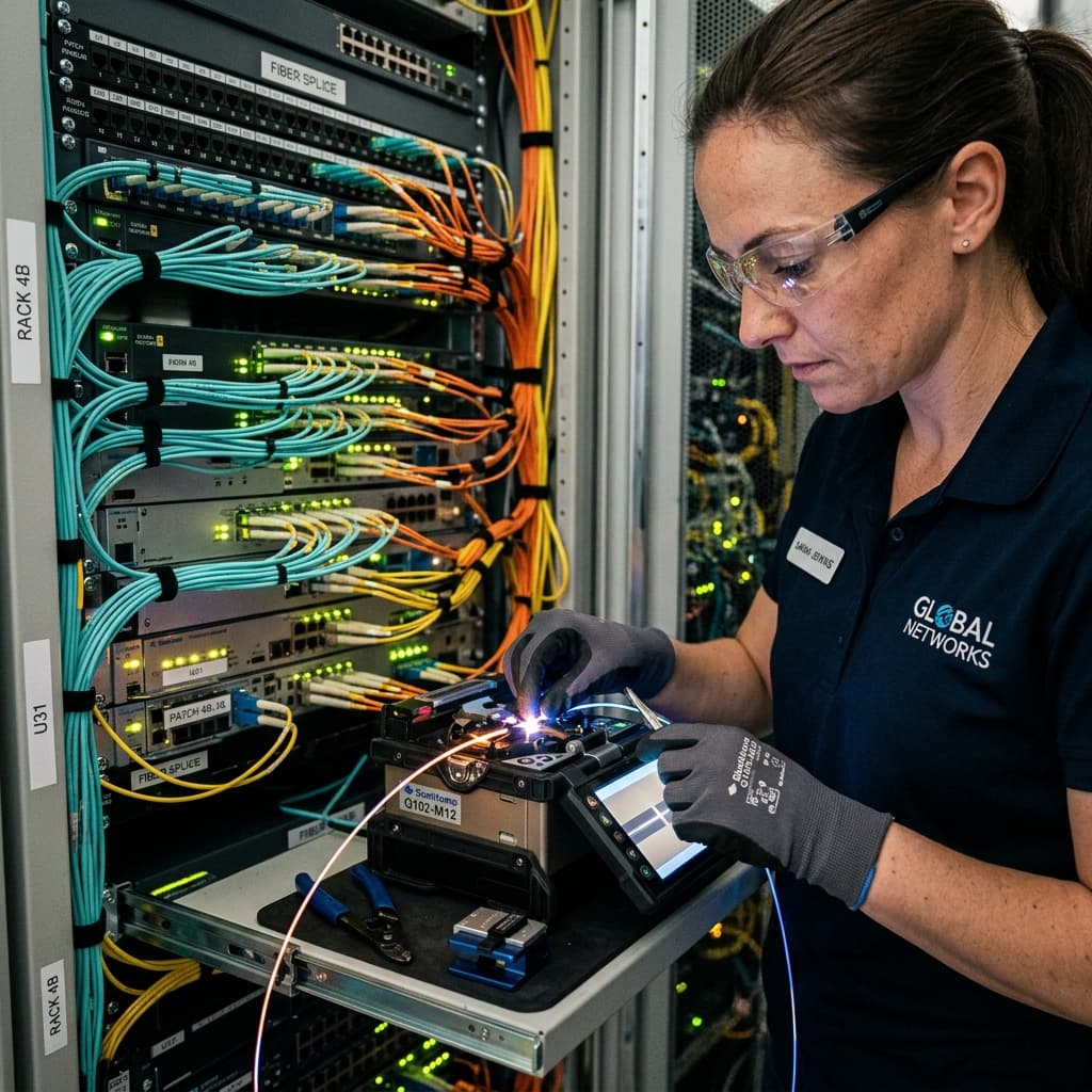 Fiber Splicing Work